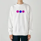 HAREのカラフル野球ボール　青ピンク① Heavyweight Crew Neck Sweatshirt