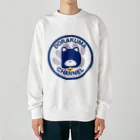 どらくまちゃんねるSUZURI店のどらくまちゃんねる公式グッズ@SUSURI版！ Heavyweight Crew Neck Sweatshirt