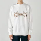 音楽酒場 ブギのブギ猫シンメトリー Heavyweight Crew Neck Sweatshirt