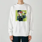 ちくわの恐怖のRIFFILM女 Heavyweight Crew Neck Sweatshirt