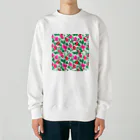 Kinpiragobohの小さい花のパターン2 Heavyweight Crew Neck Sweatshirt