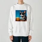 じょんすたいるのPopcorn Cat Heavyweight Crew Neck Sweatshirt