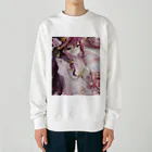 あゆはの華の妖精のかわいい女の子 Heavyweight Crew Neck Sweatshirt