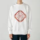 Eye_holeのエスニックな模様　暖色 Heavyweight Crew Neck Sweatshirt