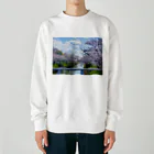 Schanの日本の桜 Heavyweight Crew Neck Sweatshirt