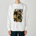 MUGEN ARTの自来也大蛇退治 歌川国芳　浮世絵 Heavyweight Crew Neck Sweatshirt