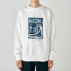 masahiro_minami_artのHIGH TIDE（ブルー） Heavyweight Crew Neck Sweatshirt