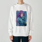 CHICHIZŌのMAOちゃん(寝起き) Heavyweight Crew Neck Sweatshirt