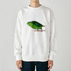 森図鑑の[森図鑑] サザナミインコ緑色 Heavyweight Crew Neck Sweatshirt