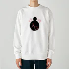 ハンドメイド髪飾り専門店・ふうりんroomのお団子ヘア　イニシャルA Heavyweight Crew Neck Sweatshirt