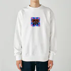 駄犬のらぶふぉ〜えば〜ギラギラ版 Heavyweight Crew Neck Sweatshirt