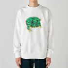 ヒル飼いのこでぶのベルツノガエルのゲコタロウ Heavyweight Crew Neck Sweatshirt