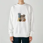 アトリエかののにゃんこ大集合 Heavyweight Crew Neck Sweatshirt