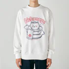 温泉グッズ@ブーさんとキリンの生活のねこの湯 Heavyweight Crew Neck Sweatshirt