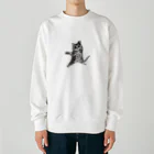 中川ひちゃゆき(シカゴ実業)の功夫にゃんこ Heavyweight Crew Neck Sweatshirt