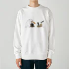 mocchi’s workshopのシロクマロウリュ Heavyweight Crew Neck Sweatshirt