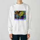 アインシュタインキャットの雲龍 Heavyweight Crew Neck Sweatshirt