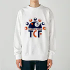 二子舎のたぬきケーキフェス Heavyweight Crew Neck Sweatshirt