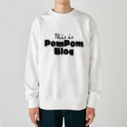 mf@PomPomBlogのMutant Pom Pom Blog Logo Heavyweight Crew Neck Sweatshirt