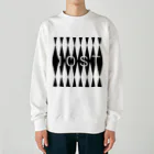 IOST_Supporter_CharityのIOSTバーサスデザイン(白黒シリーズ) Heavyweight Crew Neck Sweatshirt