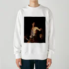 世界美術商店のゴリアテの頭を持つダヴィデ / David with the Head of Goliath Heavyweight Crew Neck Sweatshirt