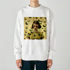 リトルショップオブdaisyの蝶 Heavyweight Crew Neck Sweatshirt