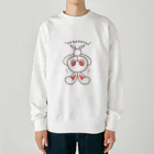 レタ(LETA)のぽっぷらうさぎ(さかだち(文字あり)) Heavyweight Crew Neck Sweatshirt