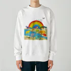 KANAT  LAMHITAのサファリの象たち Heavyweight Crew Neck Sweatshirt