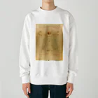 世界美術商店のウィトルウィウス的人体図 / Vitruvian Man Heavyweight Crew Neck Sweatshirt