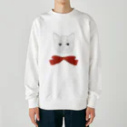 soraの猫のジョセフィーヌとリボン Heavyweight Crew Neck Sweatshirt