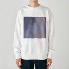 世界美術商店のジヴェルニー近郊のセーヌ川支流(霧) / Branch of the Seine near Giverny (Mist) Heavyweight Crew Neck Sweatshirt