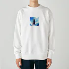 sweetsmailstudioのサーファー女子 Heavyweight Crew Neck Sweatshirt