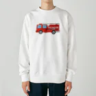 chicodeza by suzuriのレスキュー車 Heavyweight Crew Neck Sweatshirt