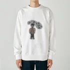 みずの働く男の覚悟を決めた表情 Heavyweight Crew Neck Sweatshirt