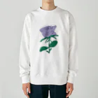 サラスシのmy ROSE パープル Heavyweight Crew Neck Sweatshirt