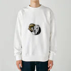 legtan_borzoiの不気味なボルゾイ Heavyweight Crew Neck Sweatshirt