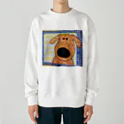 くろだまやさんのイエローラブラドールレトリバーどんたん Heavyweight Crew Neck Sweatshirt