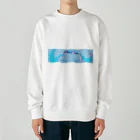 塩バターのちらり Heavyweight Crew Neck Sweatshirt