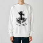 ツギハギ ニクの【Boxed * Horror】黒Ver Heavyweight Crew Neck Sweatshirt