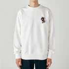 小松菜奈のキスマークのついたシュナウザーシリーズ Heavyweight Crew Neck Sweatshirt