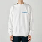 じゅんまい商店の日本酒おかわり（Blue） Heavyweight Crew Neck Sweatshirt