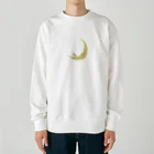 rilybiiのThe watching moon and the resting yellow bird. Heavyweight Crew Neck Sweatshirt