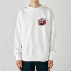 hanamaaruの花束ピンク Heavyweight Crew Neck Sweatshirt