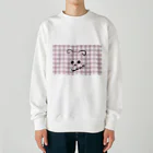 merongのわんこA♡ギンガム Heavyweight Crew Neck Sweatshirt