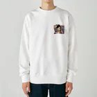 streetsnapの可愛いタトゥーだらけの女性、両面プリントスウェット、期間限定 Heavyweight Crew Neck Sweatshirt