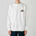 kg_shopの[☆両面] アルマジロだ【視力検査表パロディ】 Heavyweight Crew Neck Sweatshirt