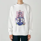 ぱすたてるかるぼのイースターラビット Heavyweight Crew Neck Sweatshirt