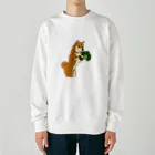 パンプアップ柴Hachiのパンプアップ柴Hachi（ブロッコリーver） Heavyweight Crew Neck Sweatshirt