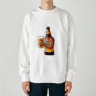 ssggrrのビール乾杯くん Heavyweight Crew Neck Sweatshirt