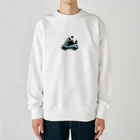 Shiba_IncのPanda driving a car（車を運転するパンダ） Heavyweight Crew Neck Sweatshirt